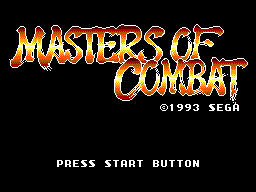 Masters of Combat Title Screen